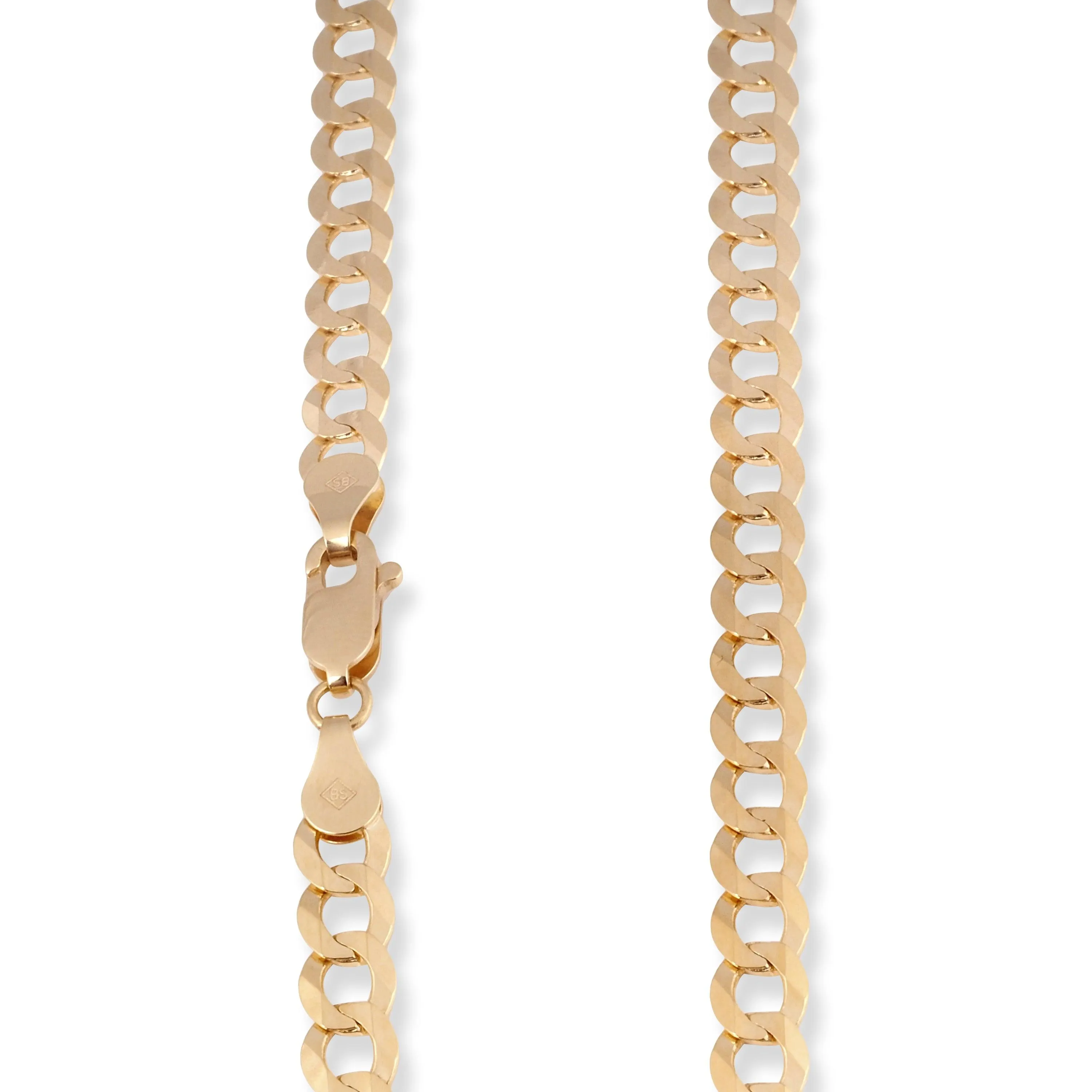 18ct Yellow Gold Curb Link Chain with Lobster Clasp C-3813