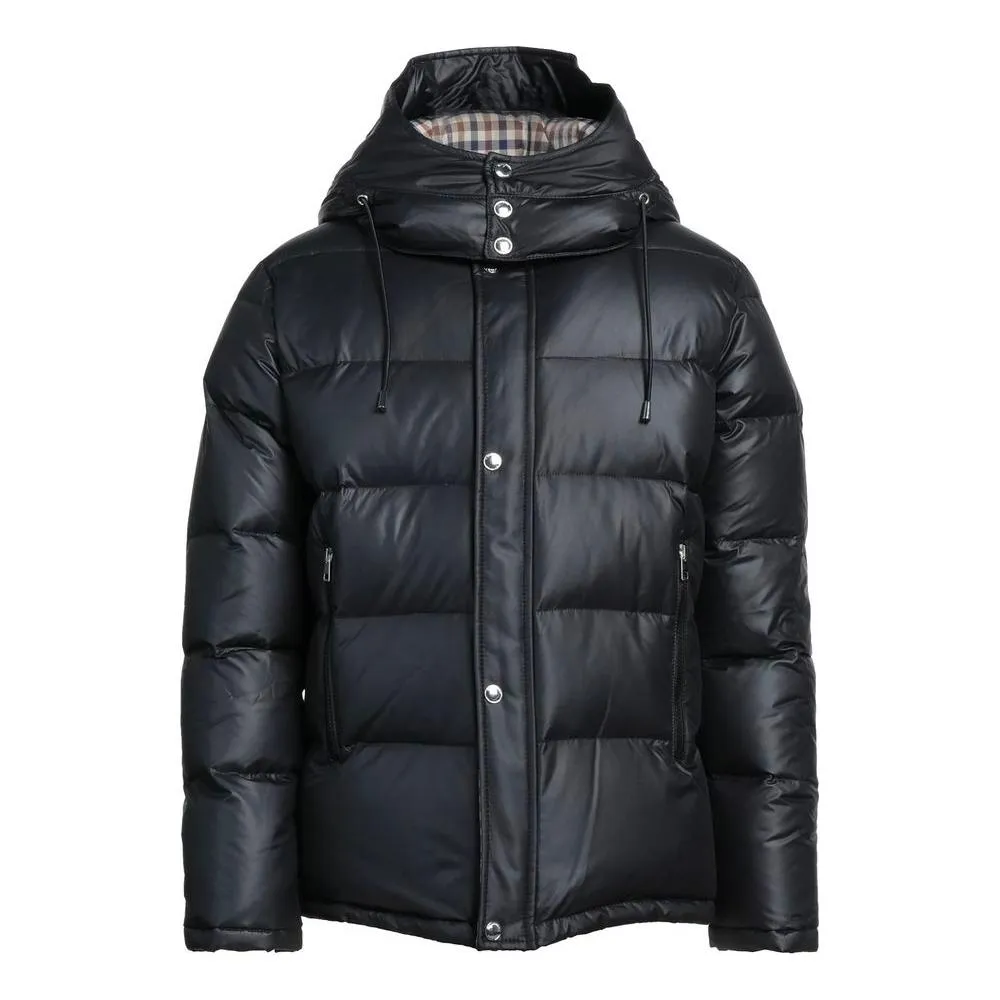 Aquascutum Black Polyester Men Jacket