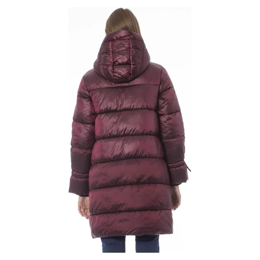 Baldinini Trend Burgundy Nylon Women Coat