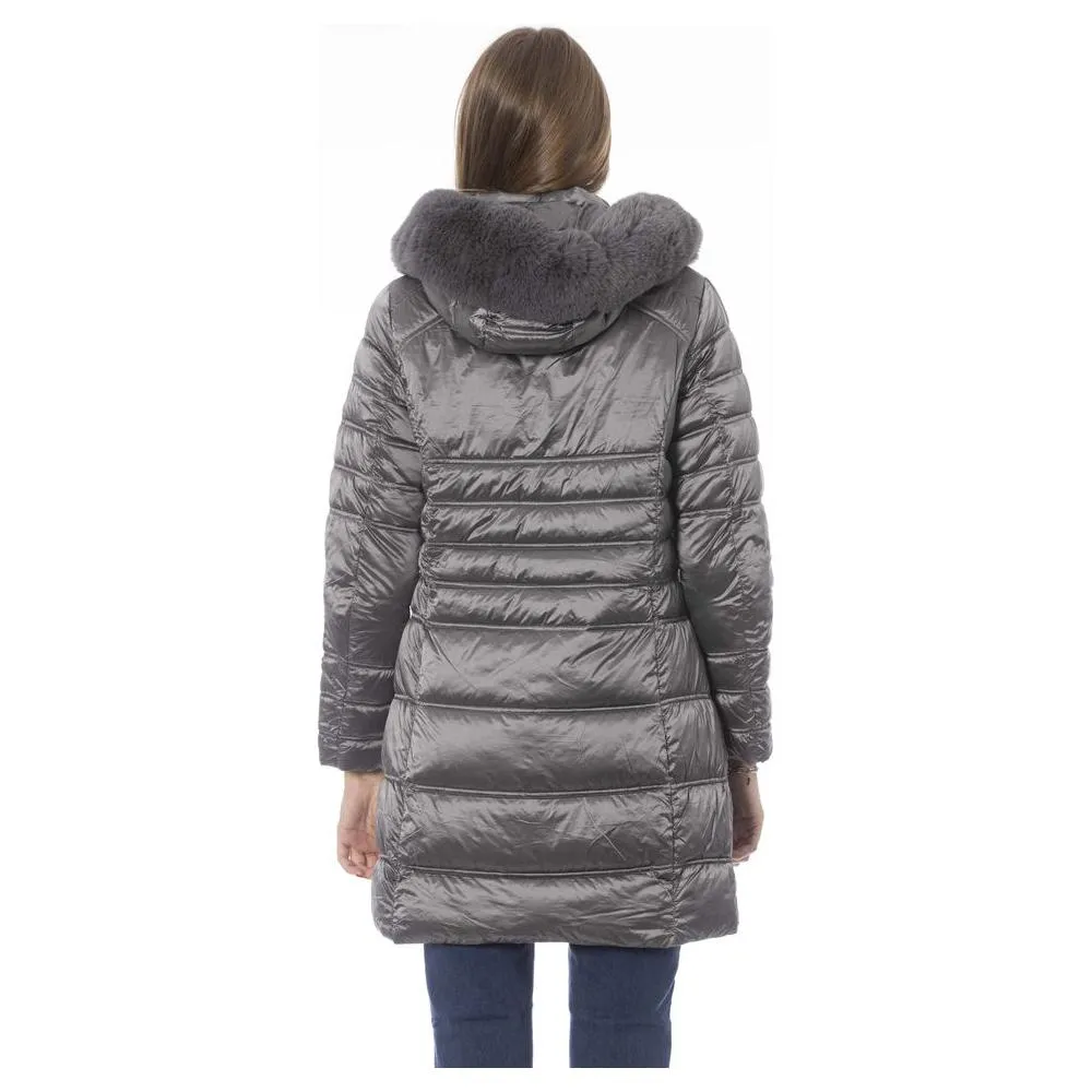 Baldinini Trend Gray Polyester Women Jacket