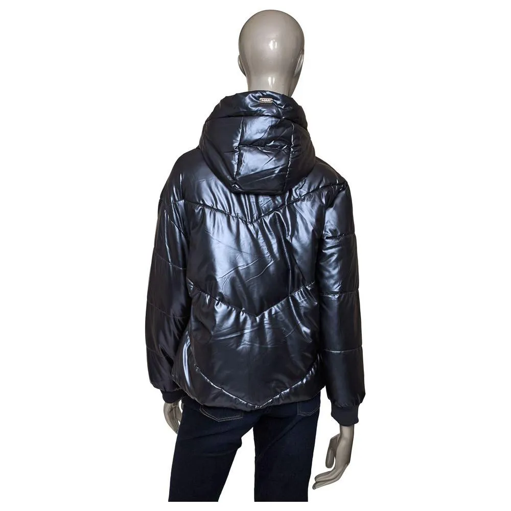 Baldinini Trend "Blue Polyester Women Jacket"