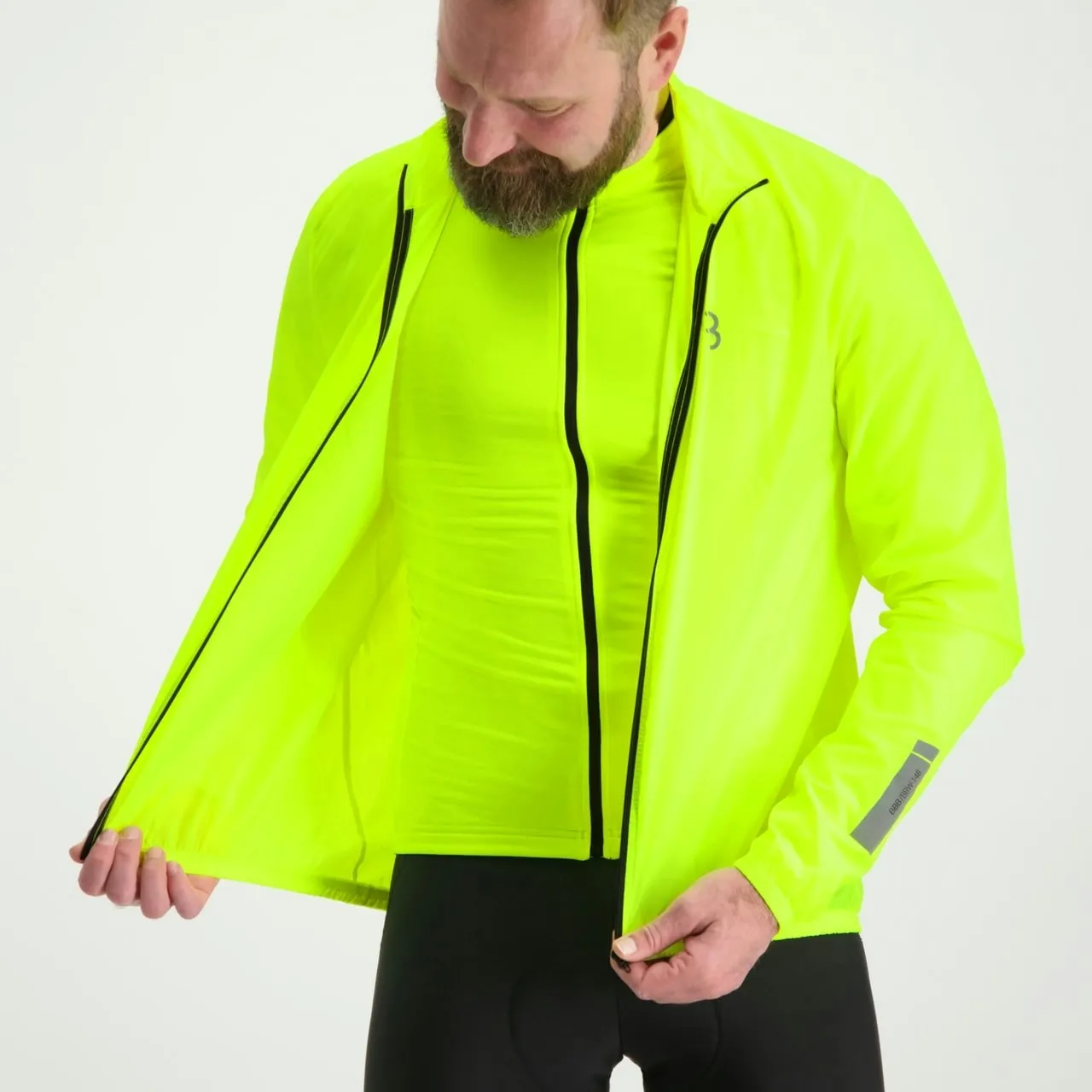 BBB BaseShield Rain Jacket Neon Yellow