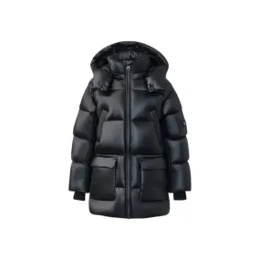 Black Kennie Hooded Down Jacket