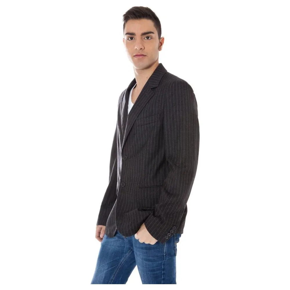 Calvin Klein Sleek Wool Blend Designer Jacket