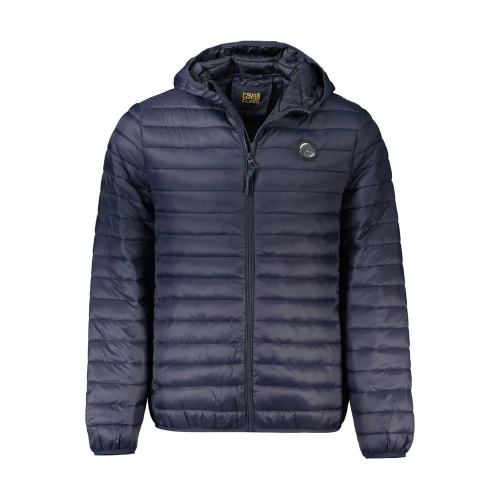 Cavalli Class Blue Polyamide Men Jacket