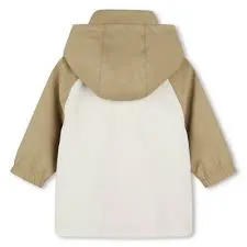 Cream and Beige Baby Rain Coat