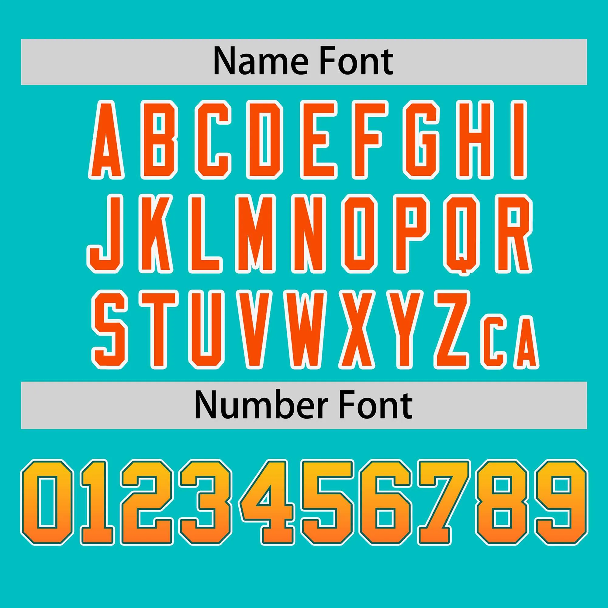 Custom Aqua Gold-Orange Personalized Gradient Font And Side Design Authentic Baseball Jersey