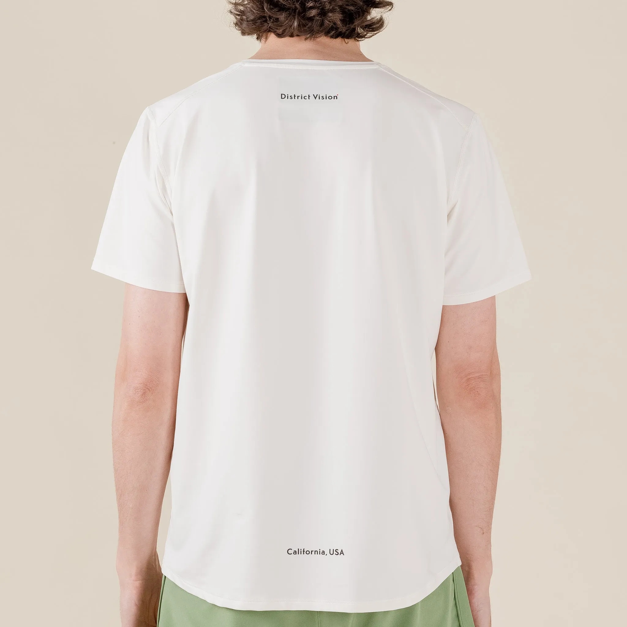 District Vision - Deva Short Sleeve T-Shirt - Lunar White