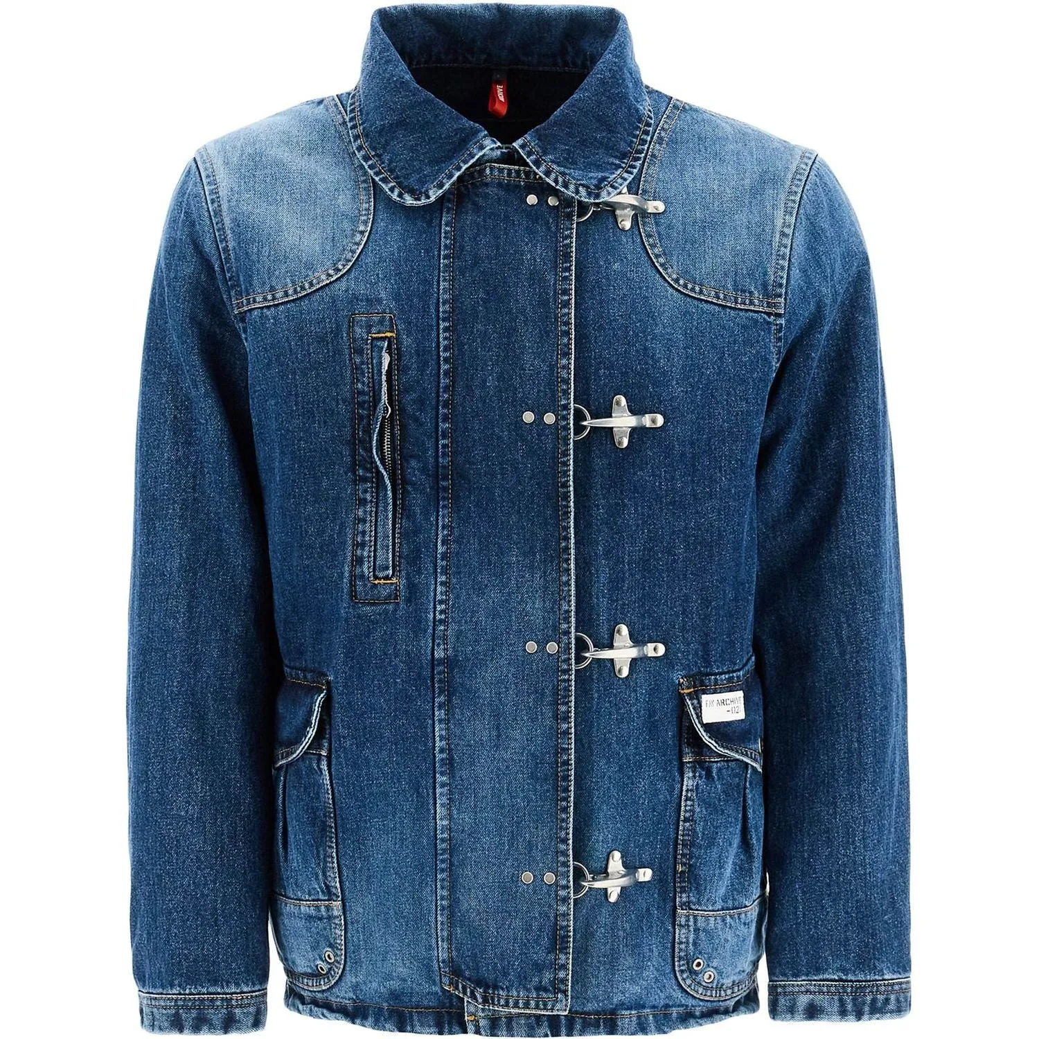 FAY ARCHIVE denim jacket with 4 hooks