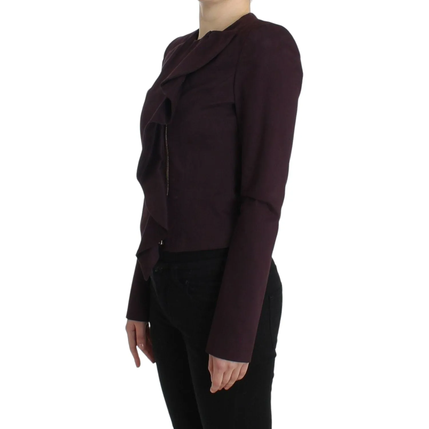 GF Ferre Elegant Purple Cotton Blend Blazer