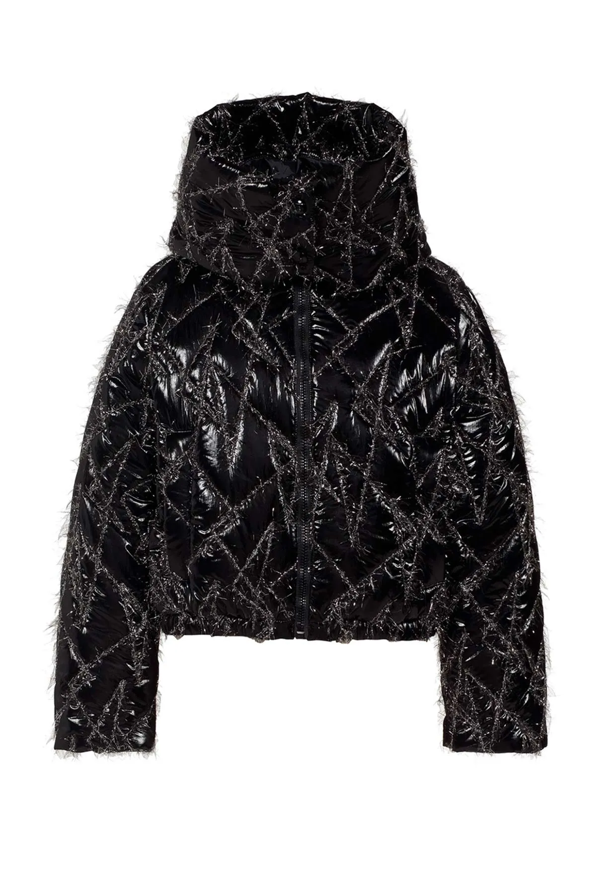 Goldbergh Starrysky Ski Jacket in Black with Lurex