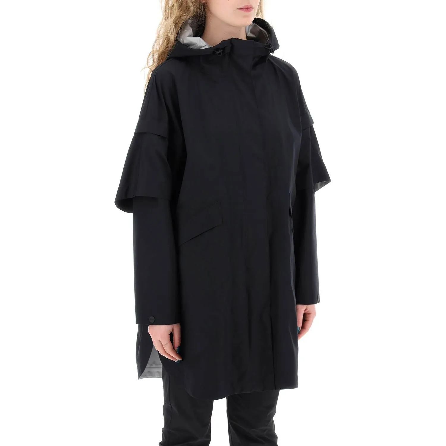 Herno Laminar "removable sleeve cape coat