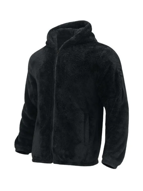 Hooded Fleece Men Winter Jacket