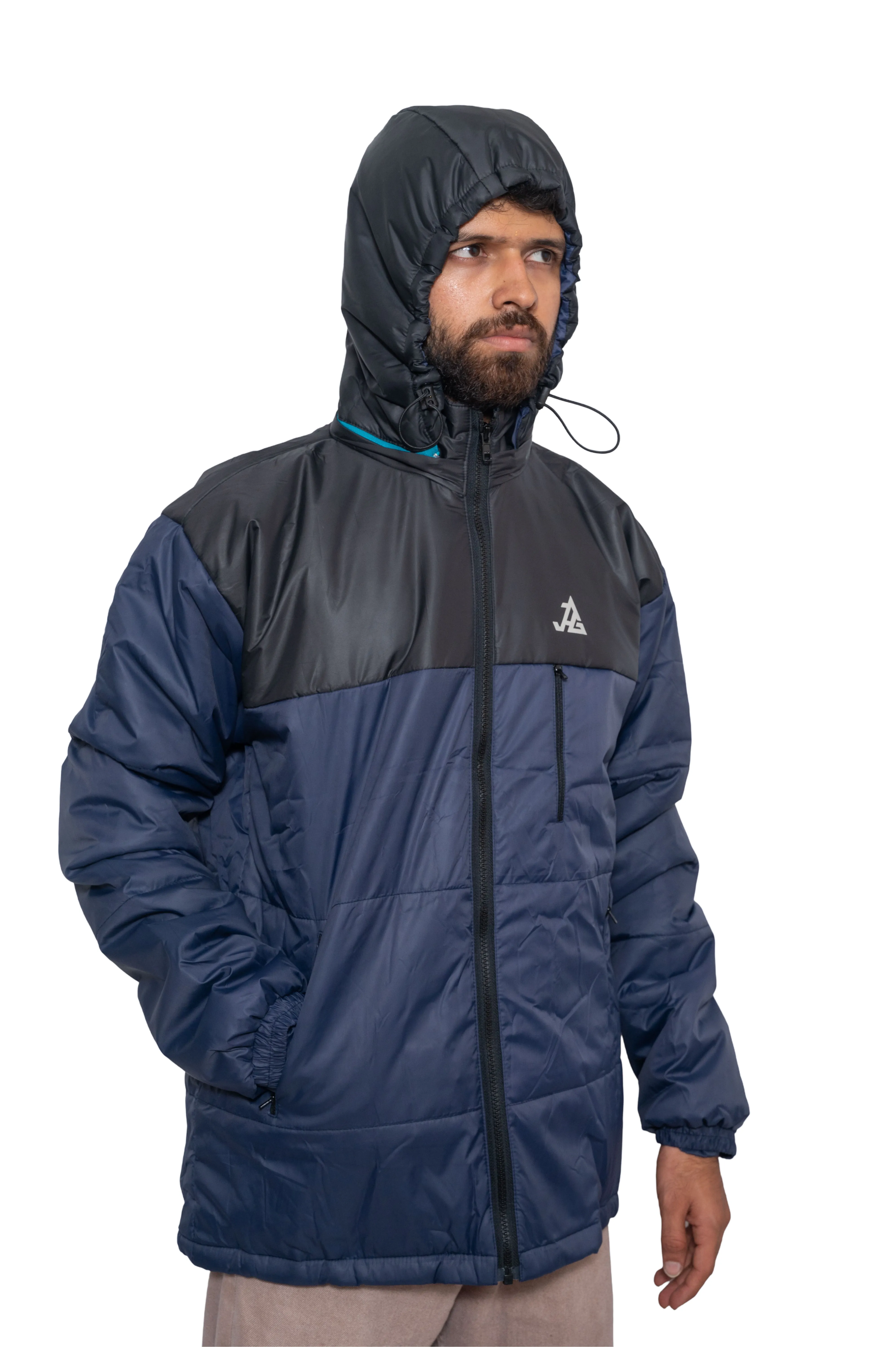 JAG Zanskar Series Ultra Light Minus 5 Quilted Jacket | Polyfill Jacket | Puffer Jacket | Black - Navy