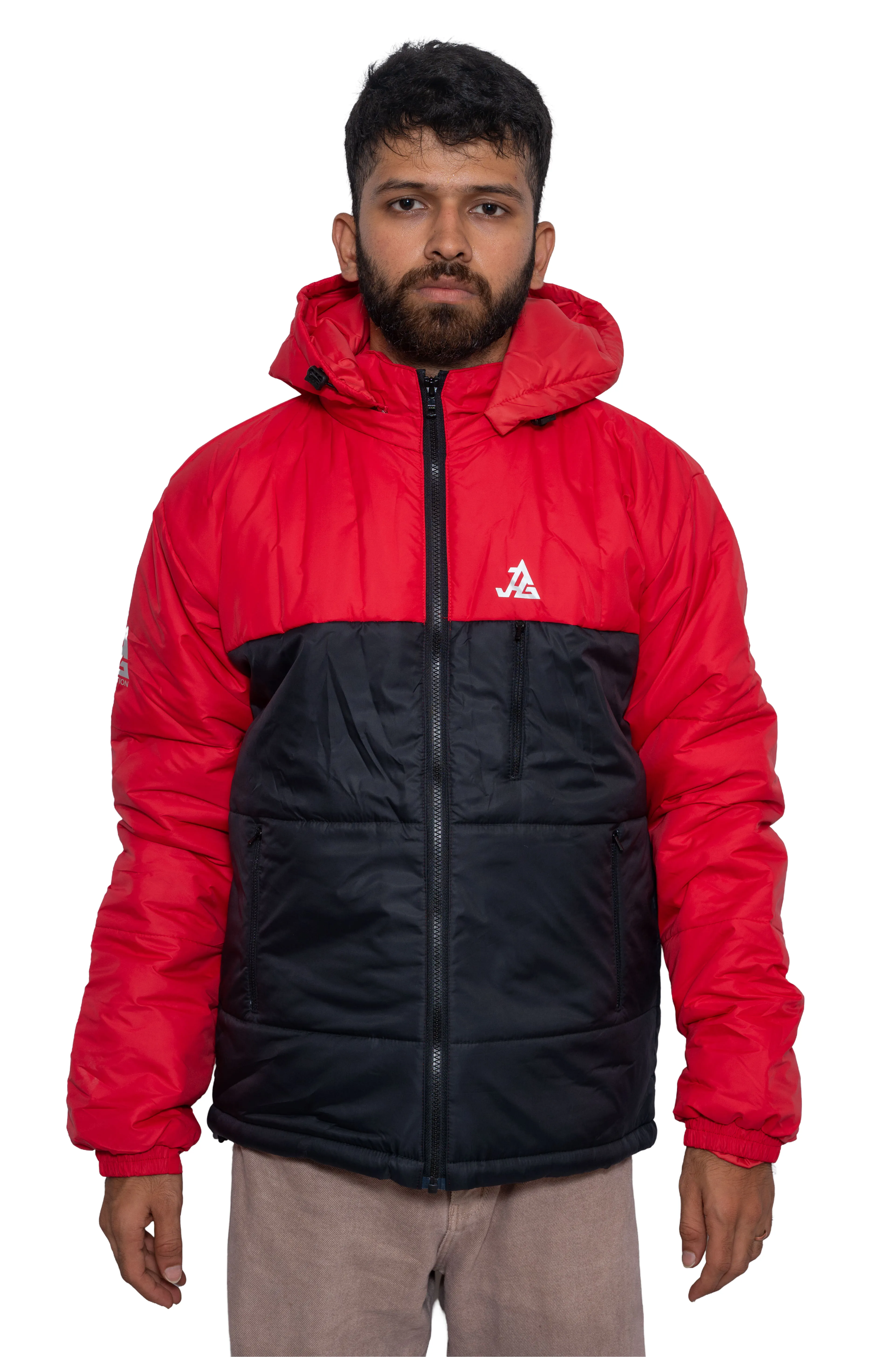 JAG Zanskar Series Ultra Light Minus 5 Quilted Jacket | Polyfill Jacket | Puffer Jacket | Black - Red