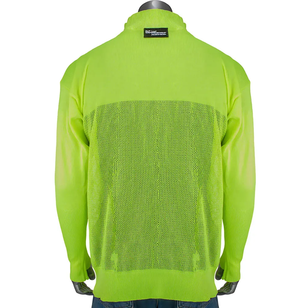 Kut Gard J645HV-2.5CM-TH-S ATA Blended Hi-Vis Cut Resistant Jacket with Thumb Holes