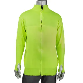 Kut Gard J645HV-2.5CM-TH-S ATA Blended Hi-Vis Cut Resistant Jacket with Thumb Holes