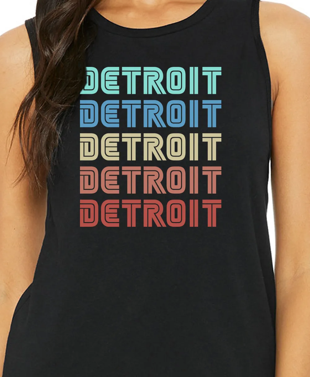 Ladies Detroitx5 Muscle Tank