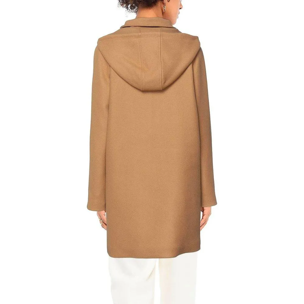 Love Moschino Brown Wool Women Coat