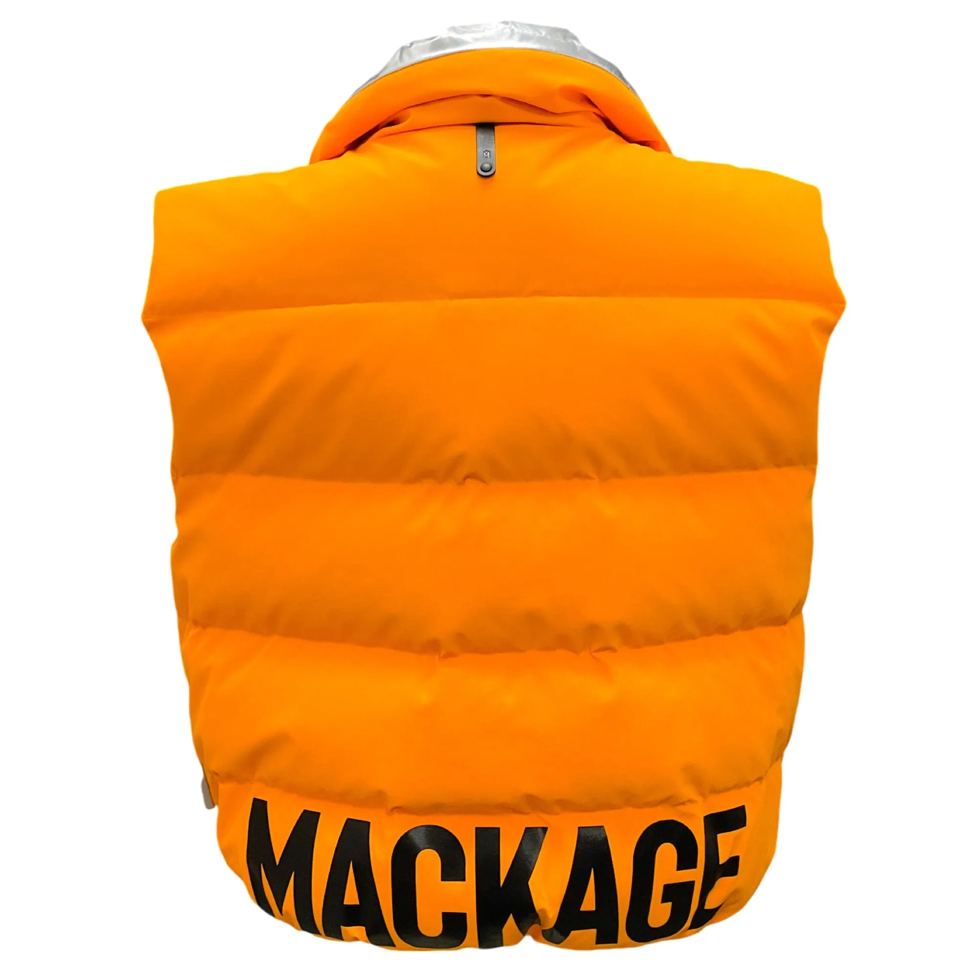 Mackage Orange / Silver Metallic Neo Down Ski Vest