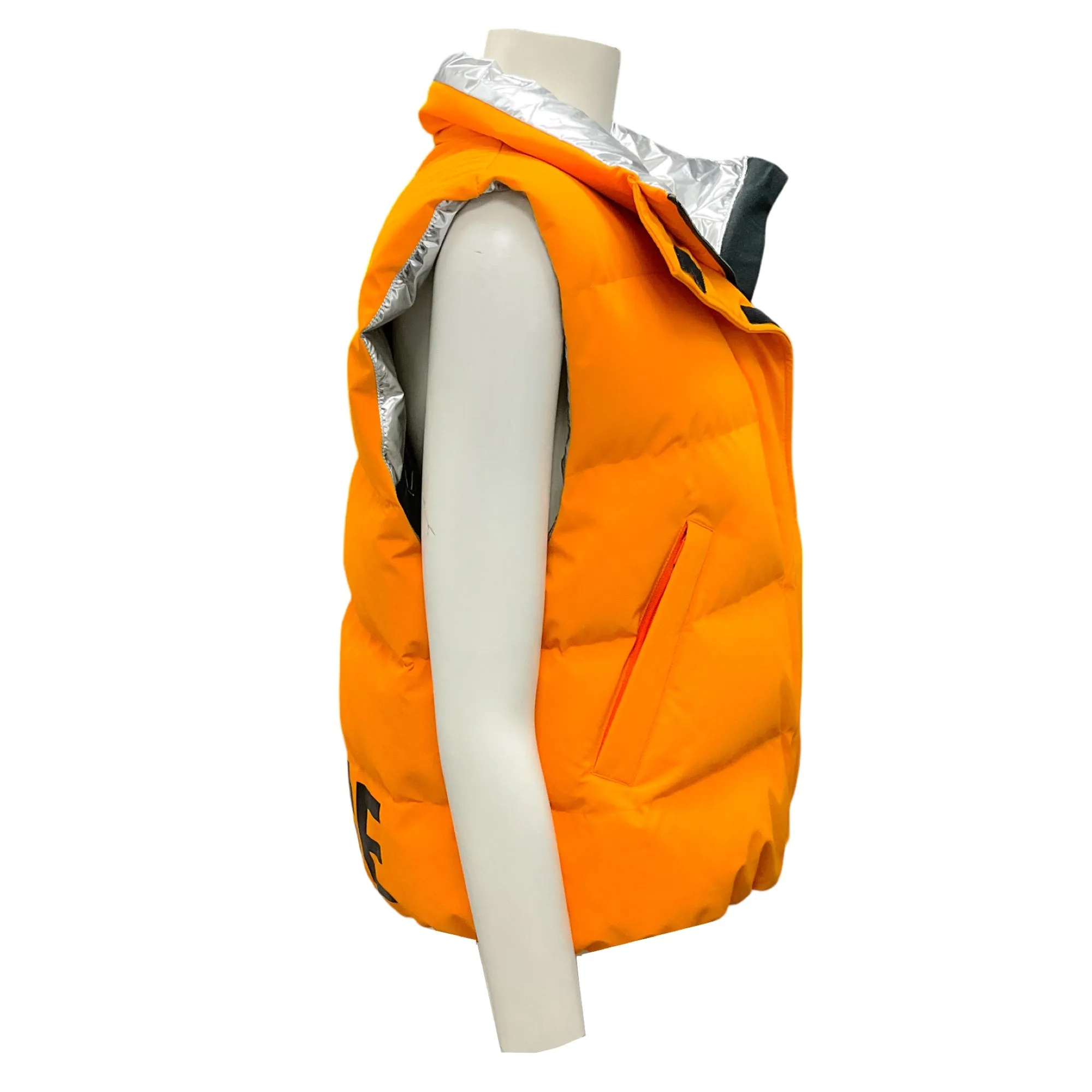 Mackage Orange / Silver Metallic Neo Down Ski Vest