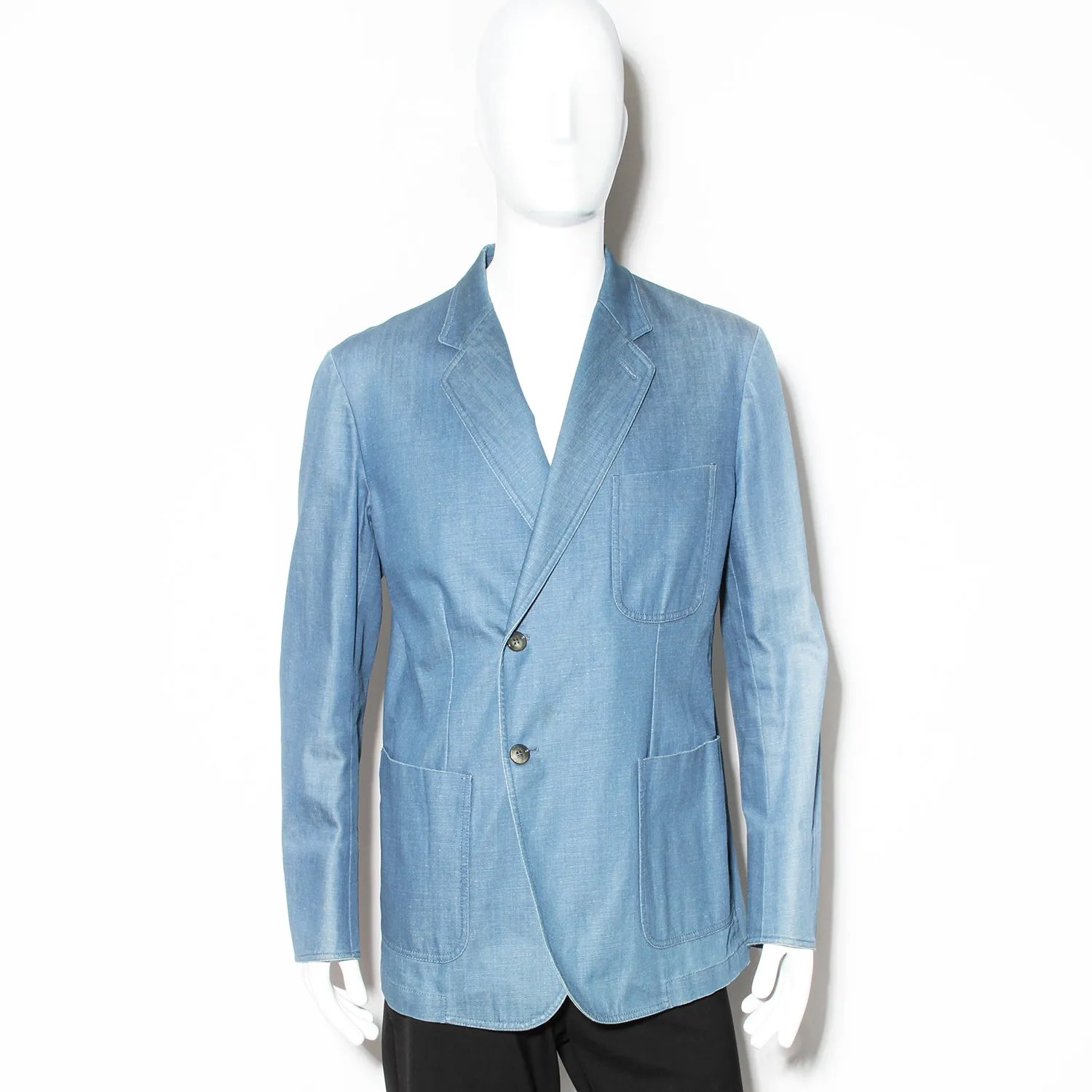 Men's Blue Denim Blazer