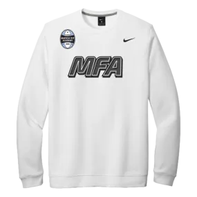 MFA Coach Nike Paint Logo Crew Sweatshirt - White