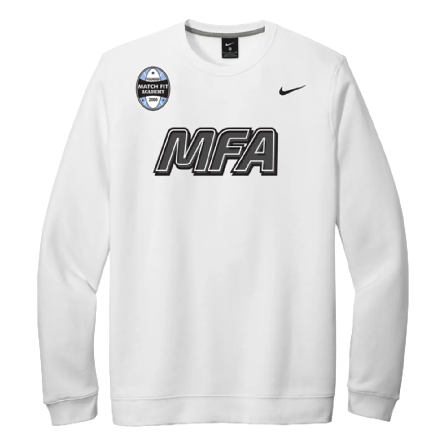 MFA Coach Nike Paint Logo Crew Sweatshirt - White