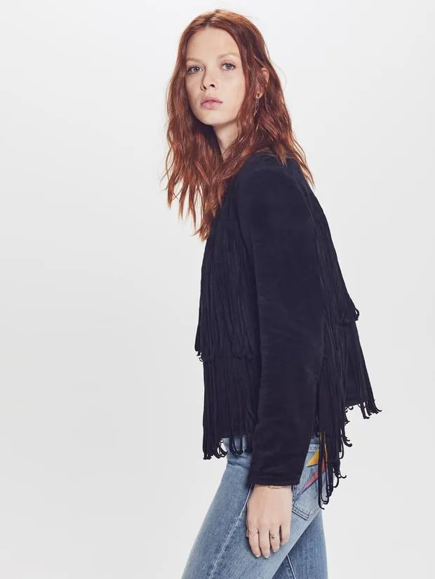 Mother Denim - The Welt Double Fringe Jacket in Fringe Benefits