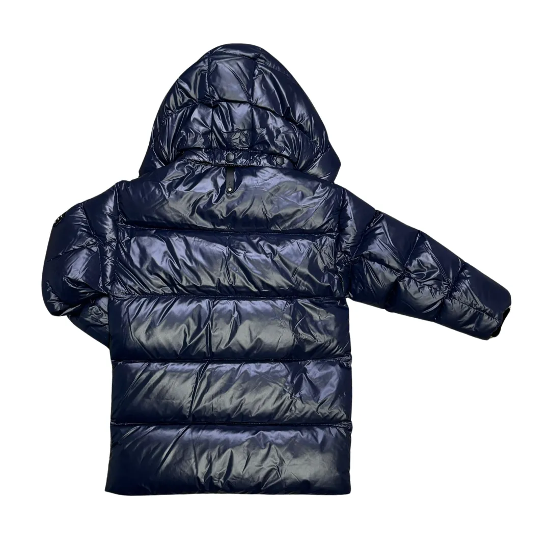 Navy Kennie Big Kid Hooded Down Jacket