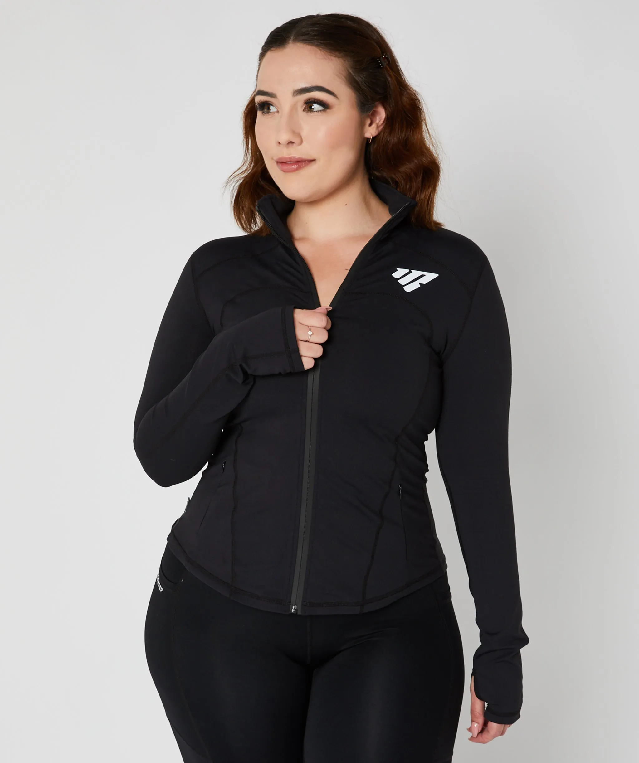 Performance Zip Jacket Black