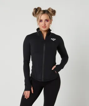 Performance Zip Jacket Black