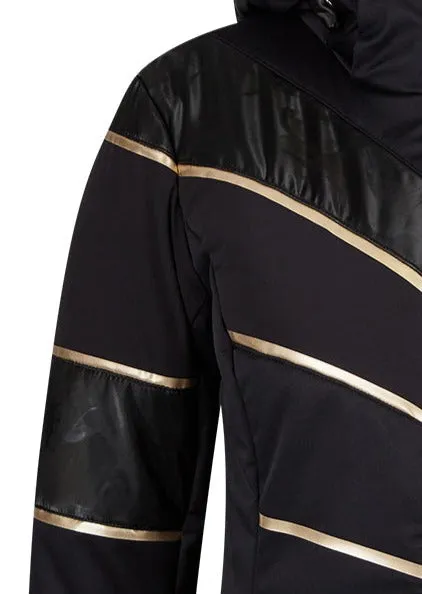 Sportalm Black and Gold Ski Jacket 9820510147