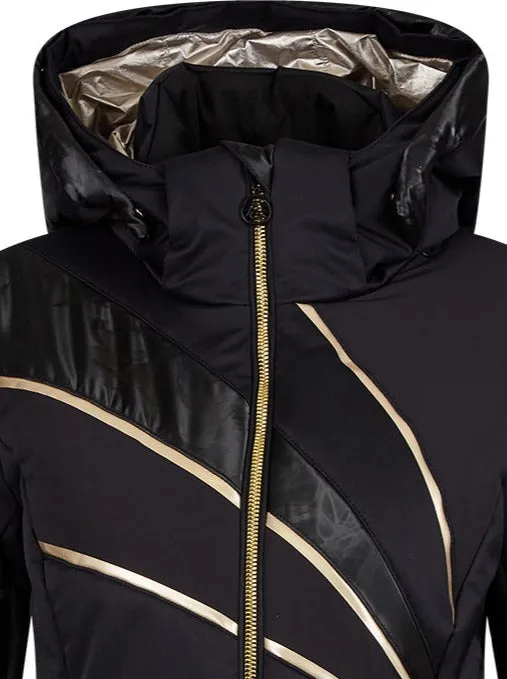 Sportalm Black and Gold Ski Jacket 9820510147