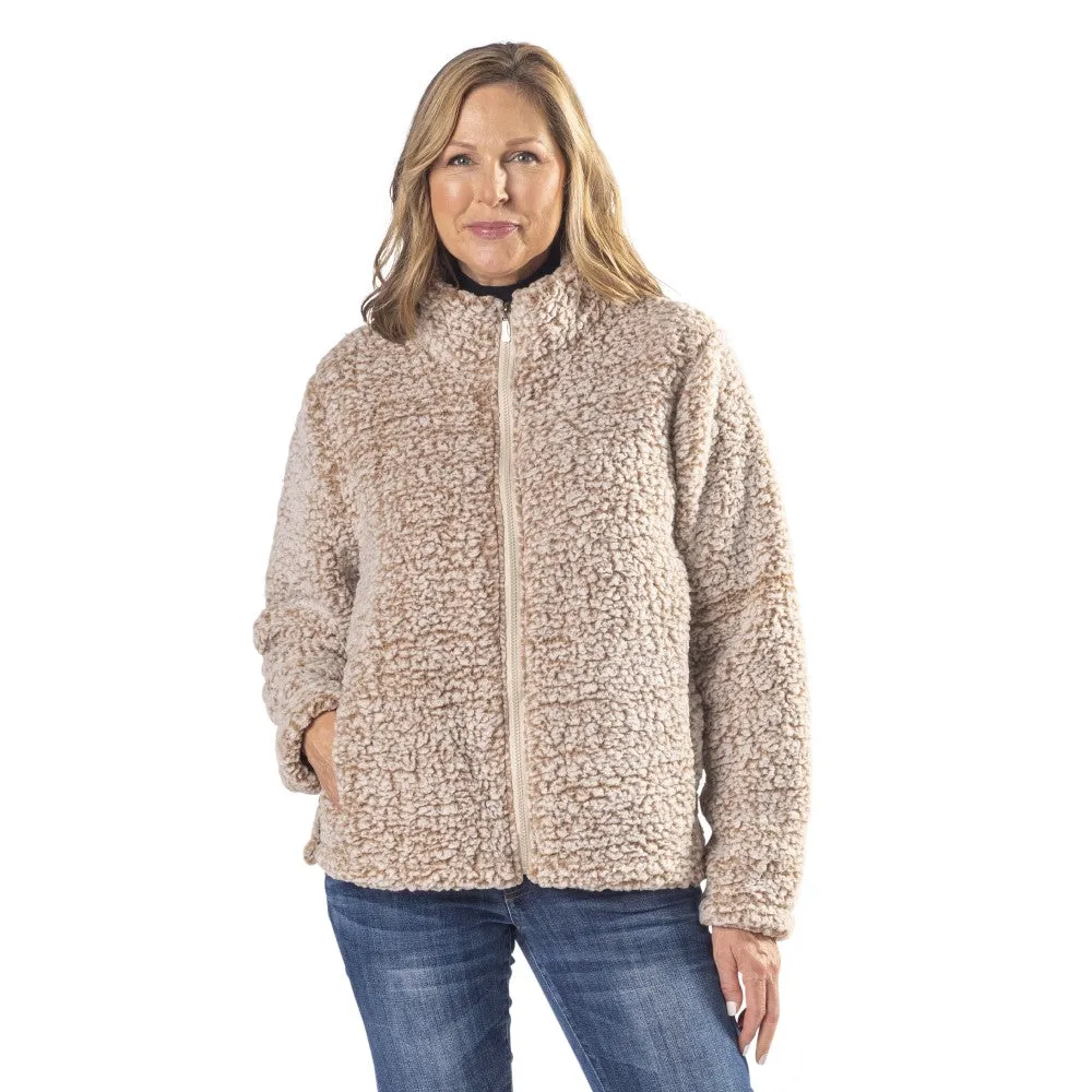 Teddy Bear Sherpa Fleece Full Zip Jacket