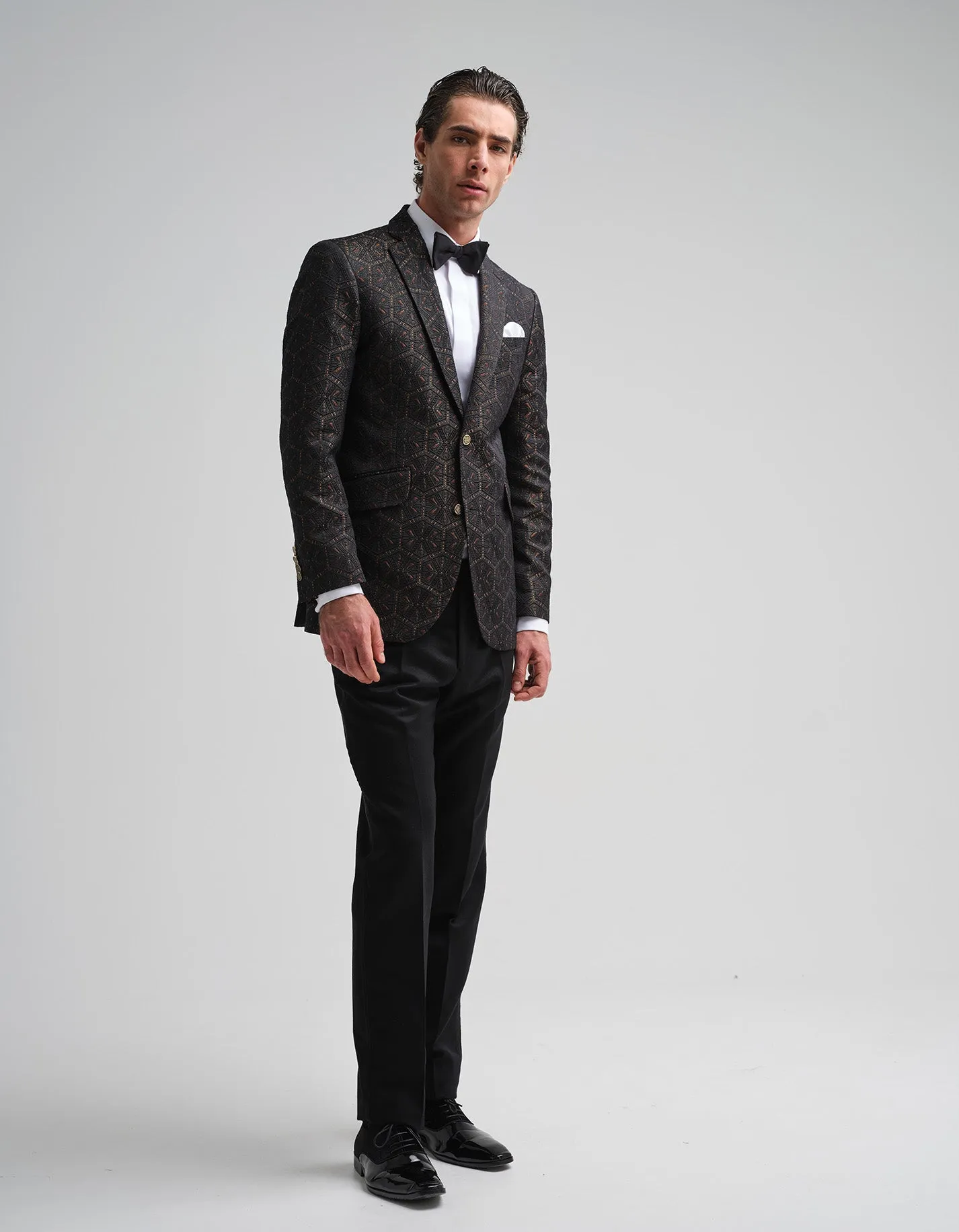 The Black & Gold Jacquard Dinner Jacket GOLD COLLECTION