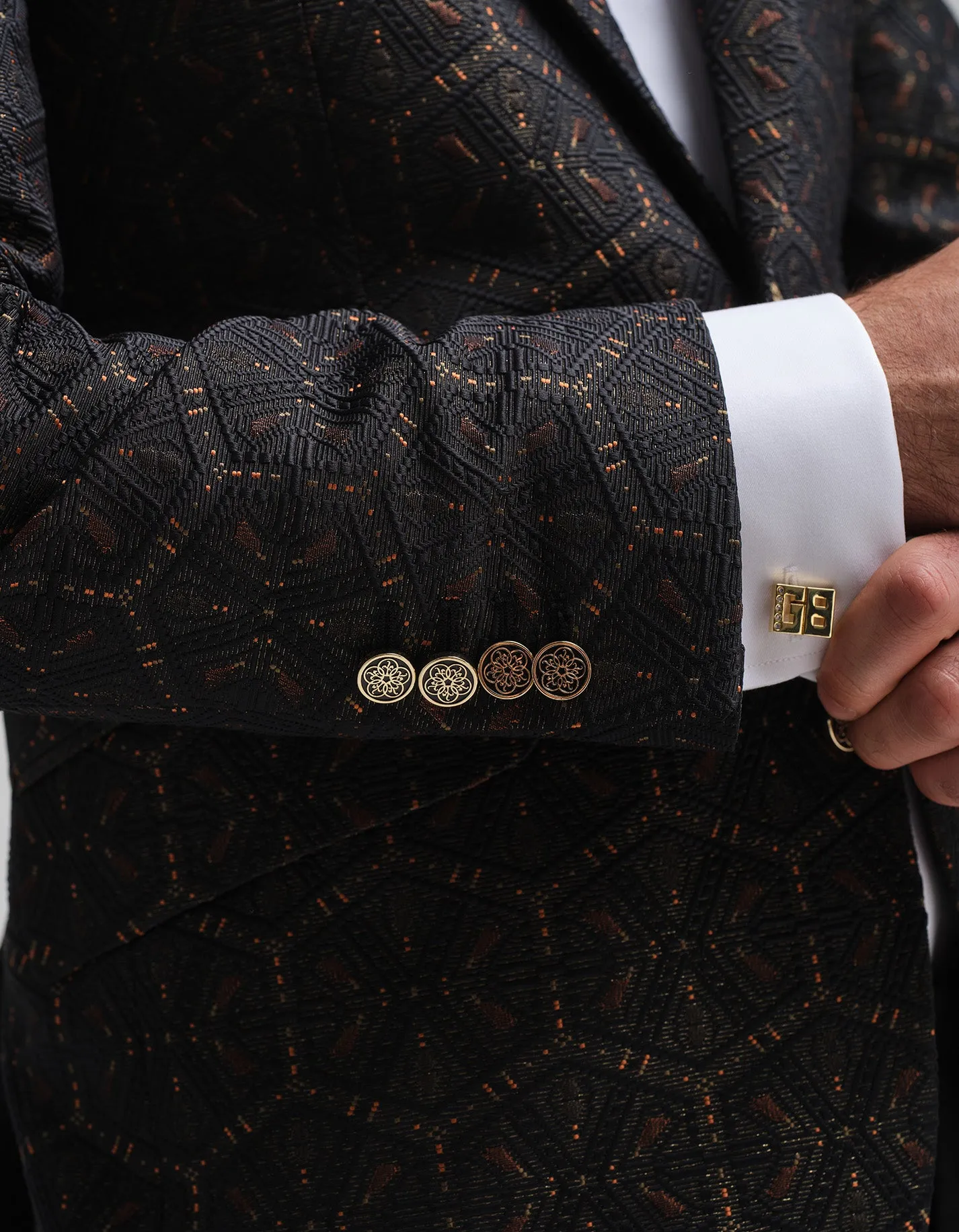 The Black & Gold Jacquard Dinner Jacket GOLD COLLECTION