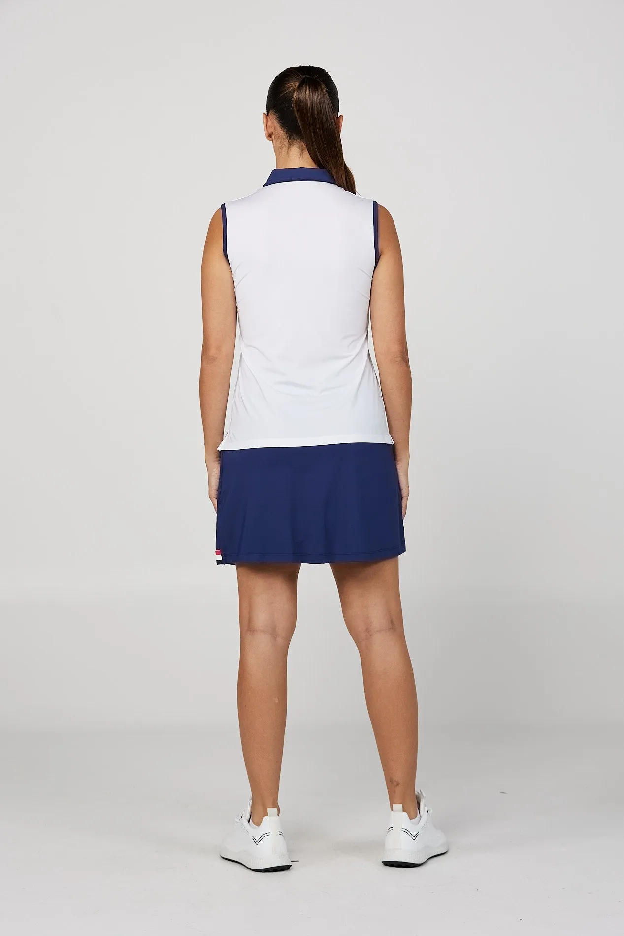 Women's Sleeveless Polo - Wild Flowers